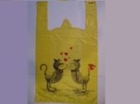 Пакет майка с рисунком «Коты»